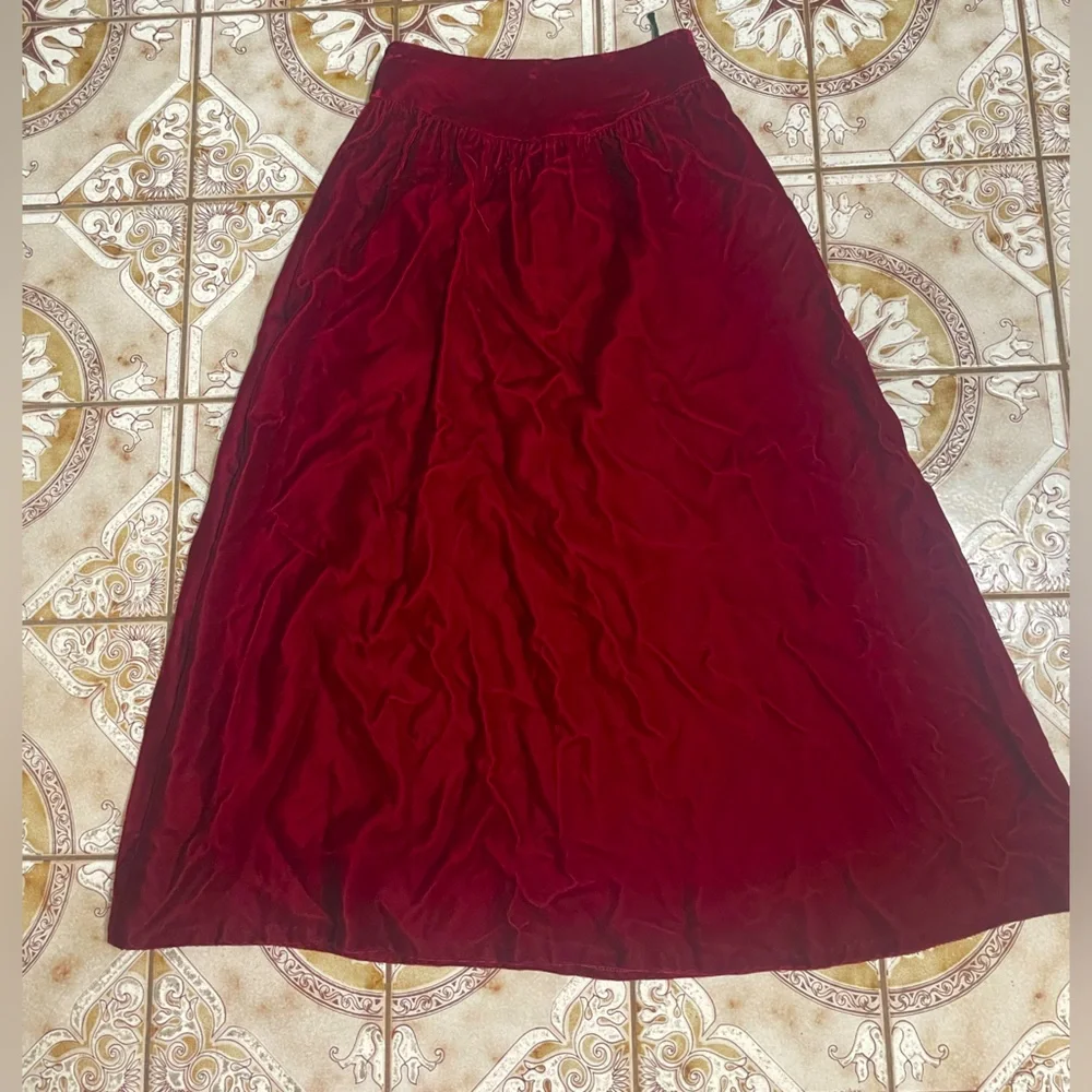 Gunne Sax Velvet Maxi Skirt - Picture 2 of 7